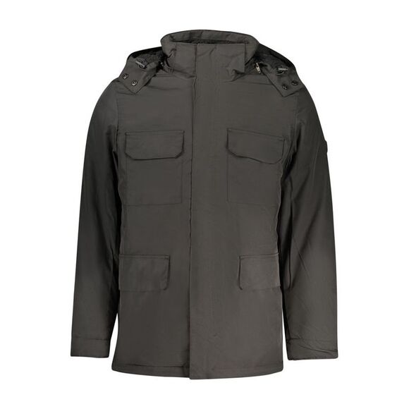 U.S. Grand Black Polyester Mens Men's Jacket